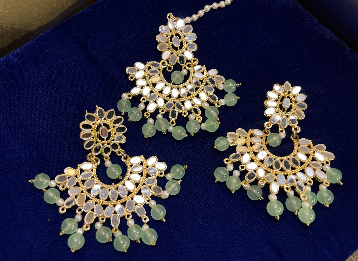 Kundan Jewellery Set Green