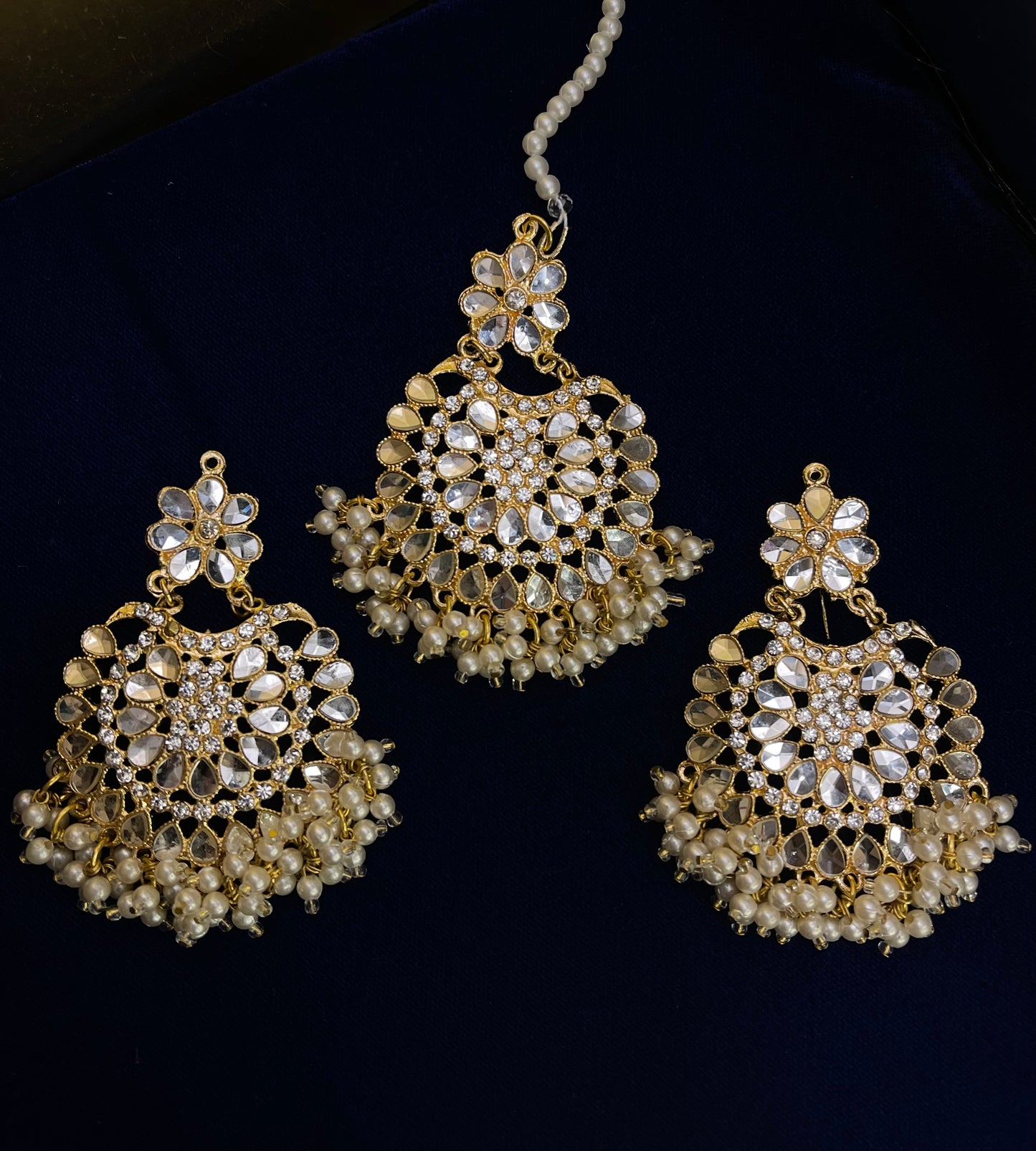 Kundan Jewellery Set Black