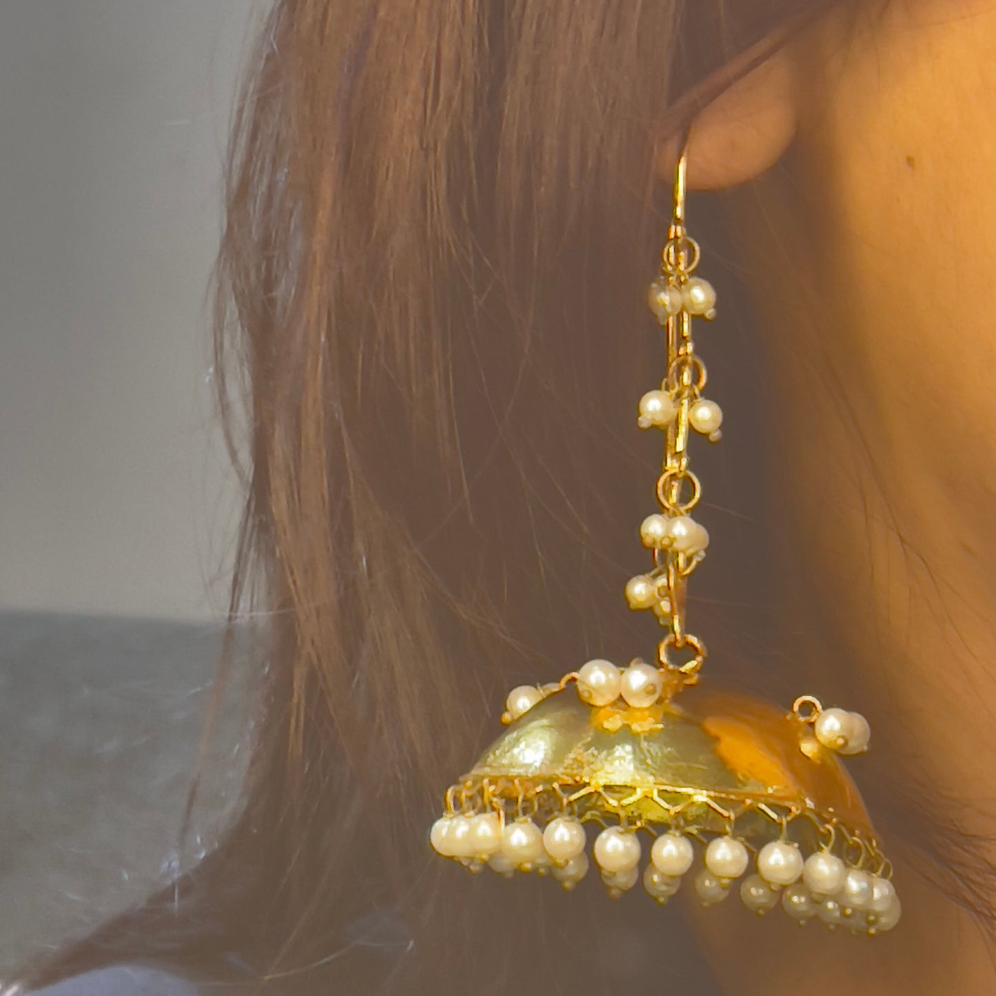 Golden Jhumkas