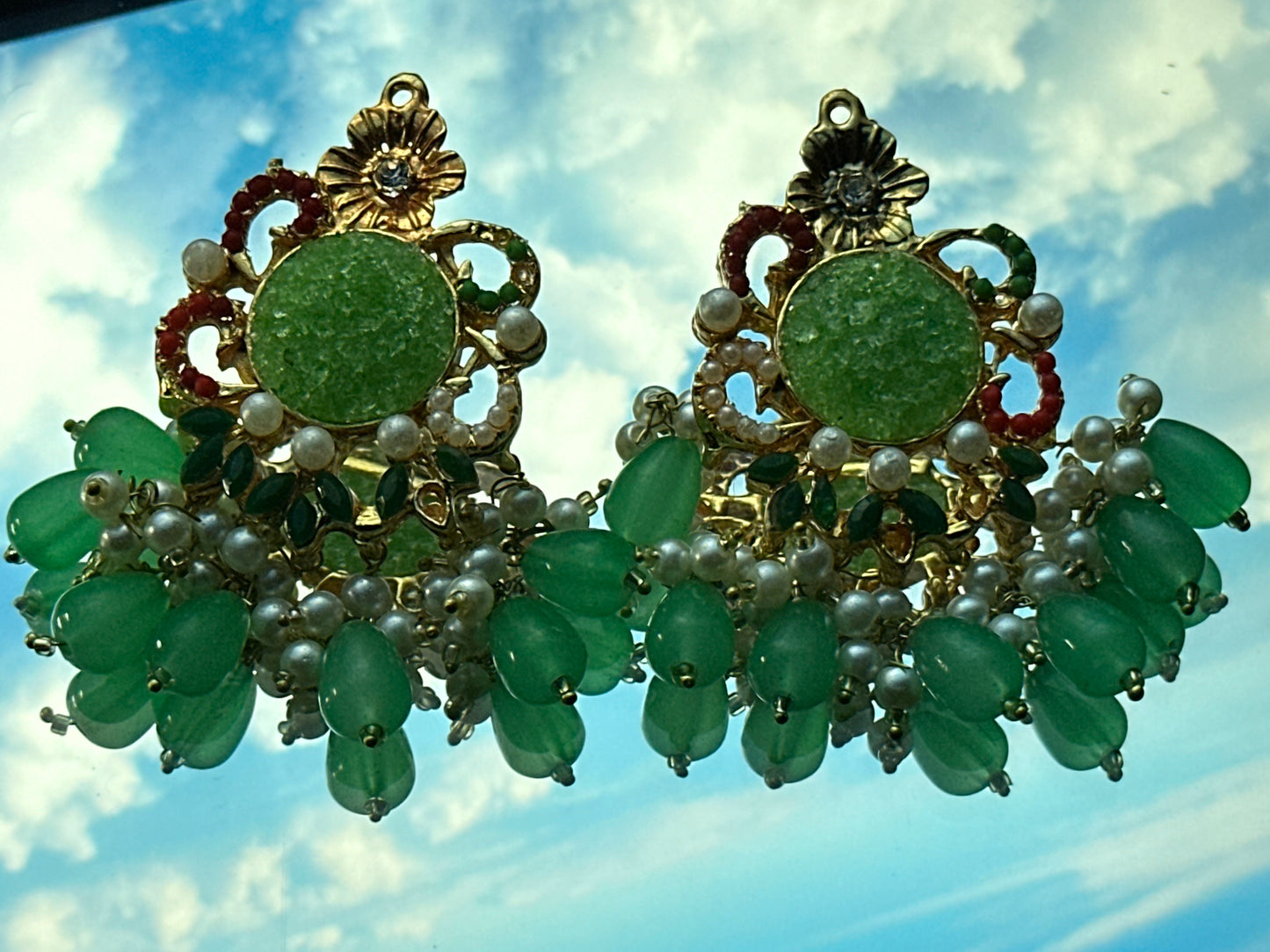 Turkish Green Earrings