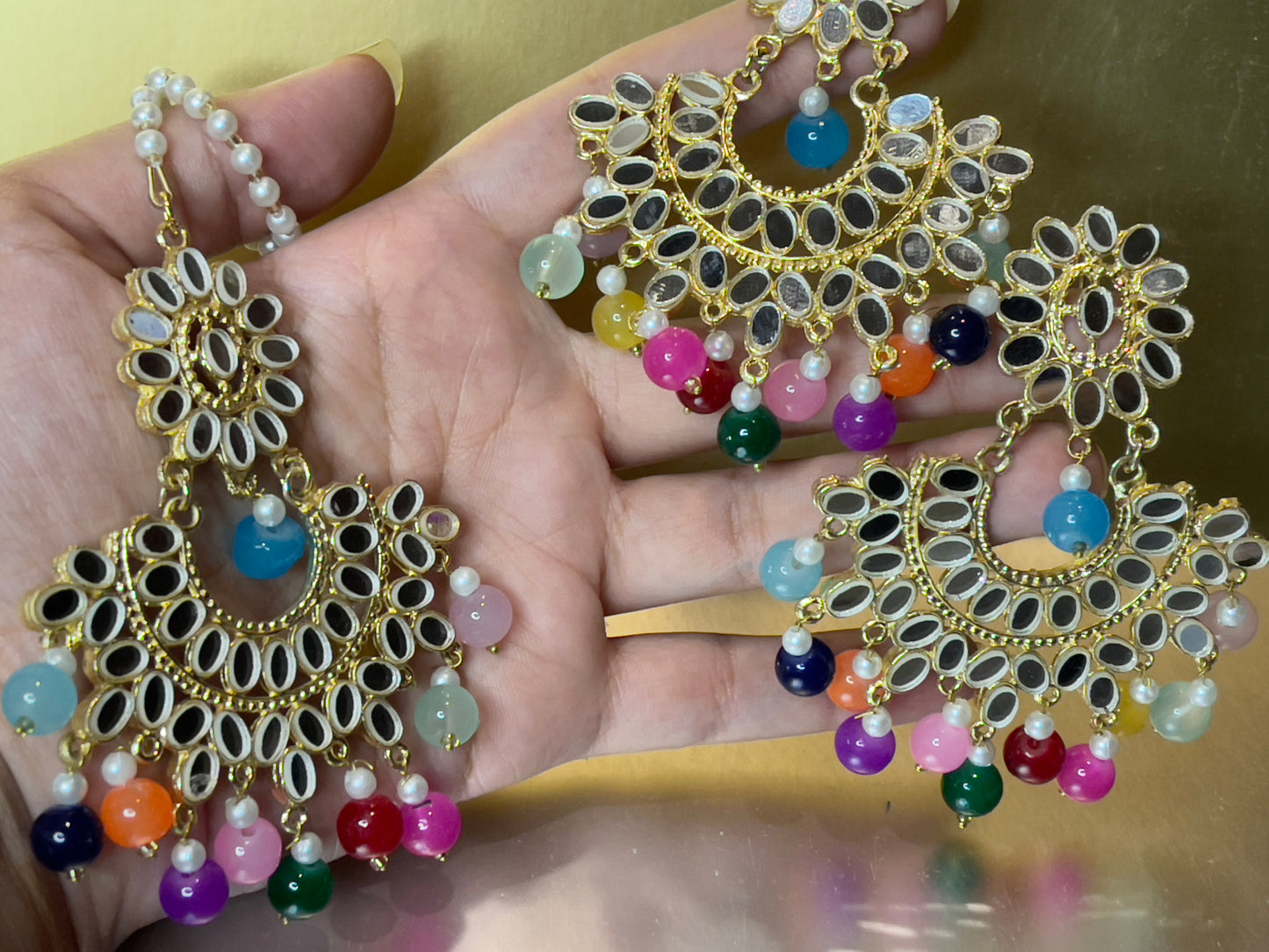 Kundan Jewellery Set Multicolour