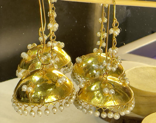 Golden Jhumkas