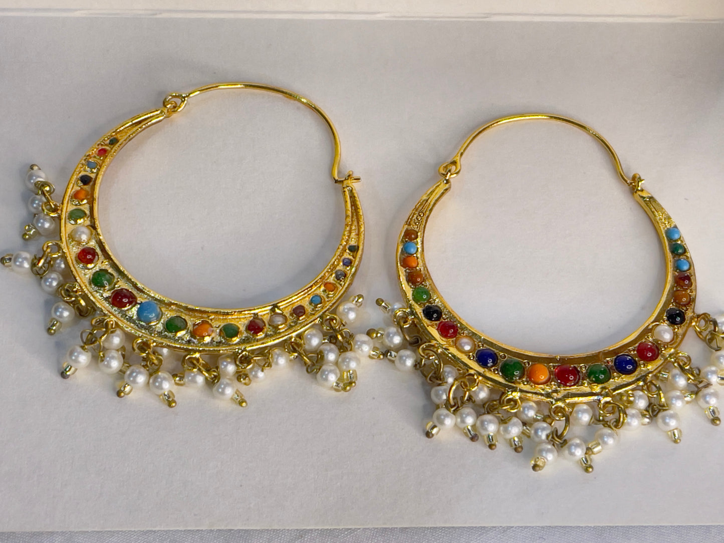 golden multi color beaded balay