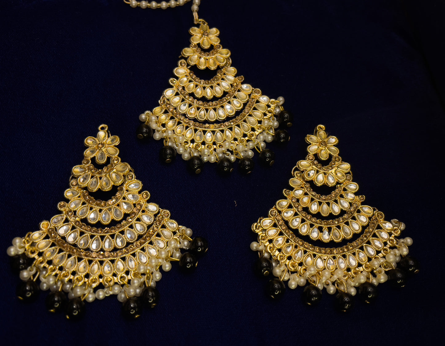 Kundan Jewellery Set Golden